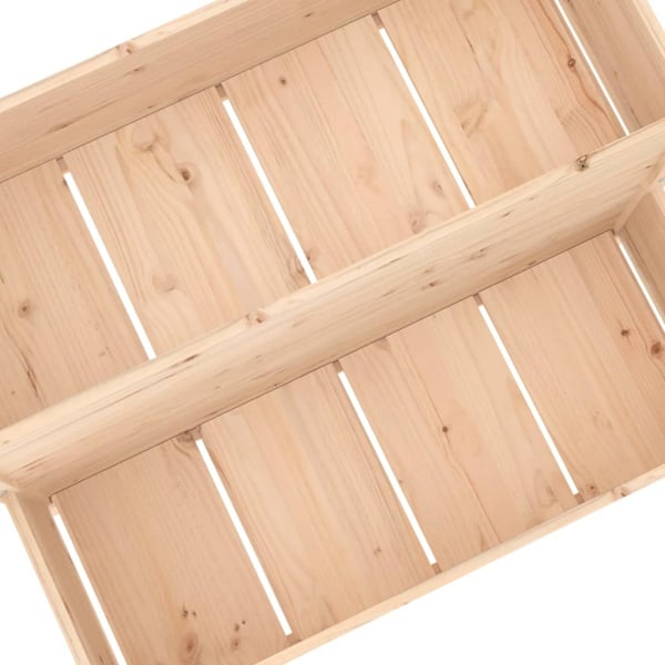 vidaXL Odlingslåda 110x84x75 cm massiv furu Brun