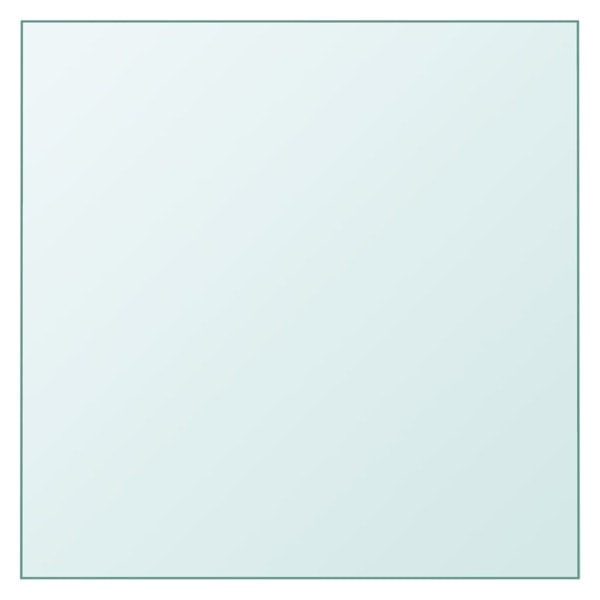 vidaXL Bordsskiva genomskinlig 50x50 cm härdat glas Transparent
