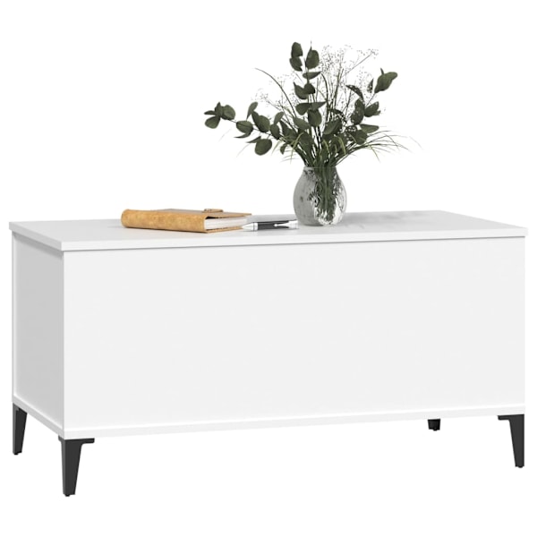 vidaXL Soffbord vit 90x44,5x45 cm konstruerat trä Vit