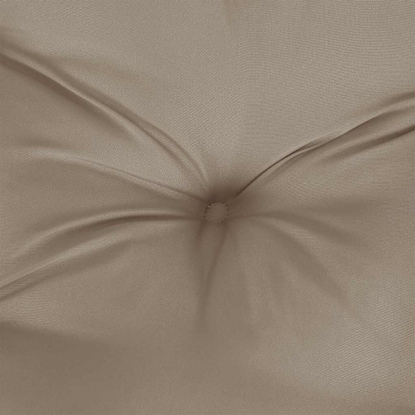 vidaXL Bänkdyna för trädgården taupe 150x(50+50)x7 cm oxfordtyg Taupe