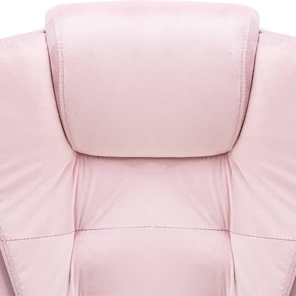 vidaXL Kontorsstol rosa sammet Rosa