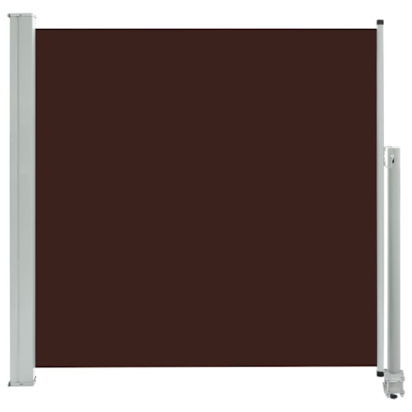 vidaXL Infällbar sidomarkis 160x300 cm brun Brun