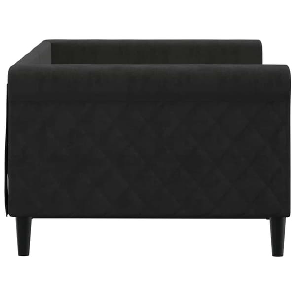 vidaXL Dagbädd svart 90x190 cm sammet Svart