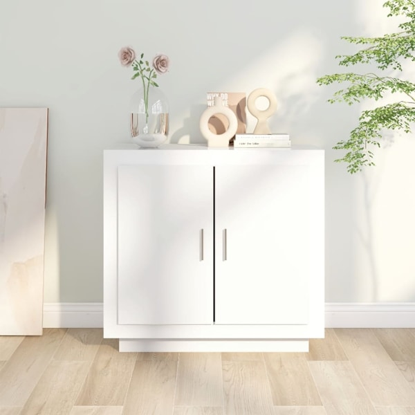vidaXL Skänk vit 80x40x75 cm konstruerat trä Vit
