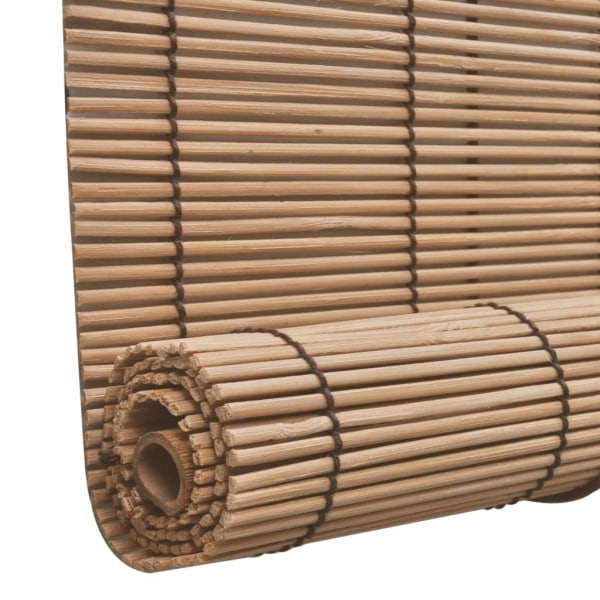 vidaXL Rullgardin bambu 100x220 cm brun Brun
