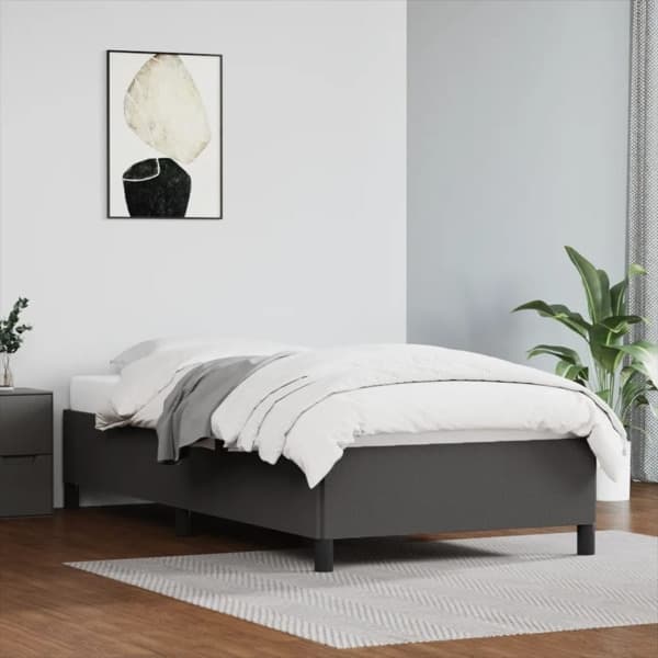 vidaXL Sängram grå 80x200 cm konstläder Grå