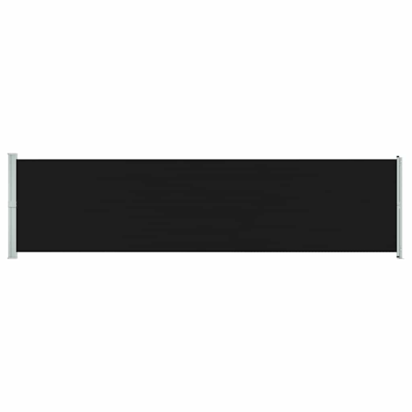 vidaXL Infällbar sidomarkis 600x160 cm svart Svart