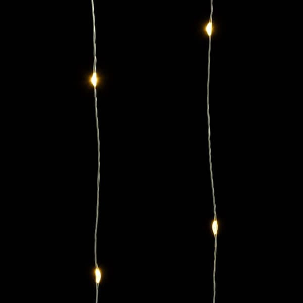 vidaXL Ljusslinga med 150 LED varmvit 15 m Vit