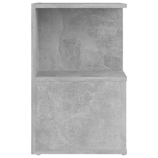 vidaXL Sängbord 2 st Betonggrå 35x35x55 cm konstruerat trä grå