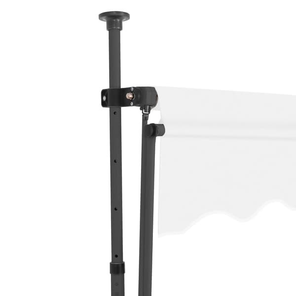 vidaXL Markis manuellt infällbar med LED 100 cm gräddvit Creme