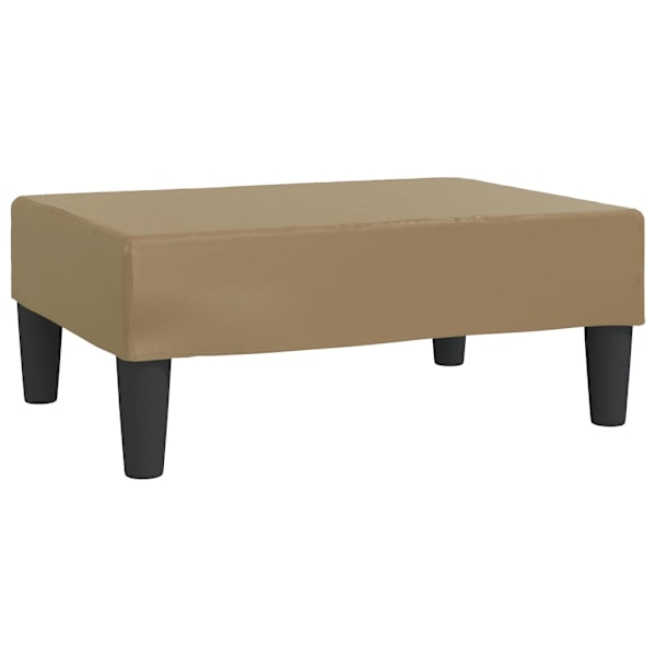 vidaXL Fotpall cappuccino 78x56x32 cm konstläder Brun