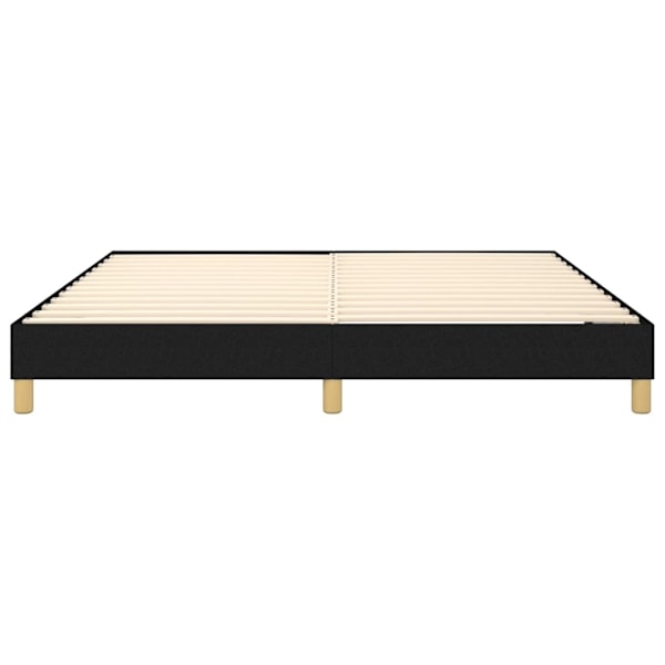 vidaXL Sängram utan madrass svart 160x200 cm tyg Svart