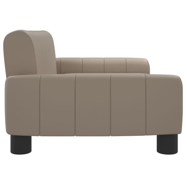 vidaXL Barnsoffa cappuccino 70x45x30 cm konstläder Brun