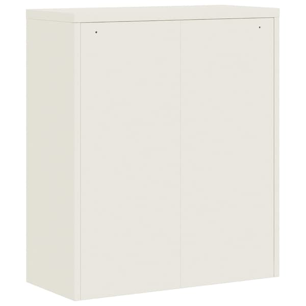 vidaXL Dokumentskåp vit 90x40x105 cm stål Vit