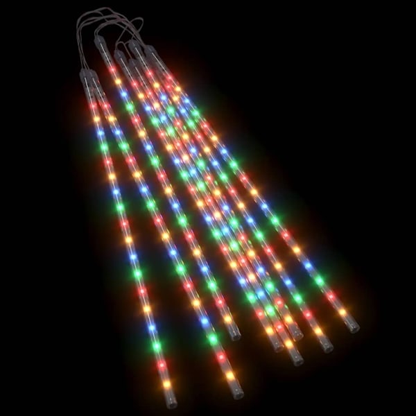 vidaXL Meteorregn 8 st 50 cm 288 LED flerfärgad inne/ute multifärg