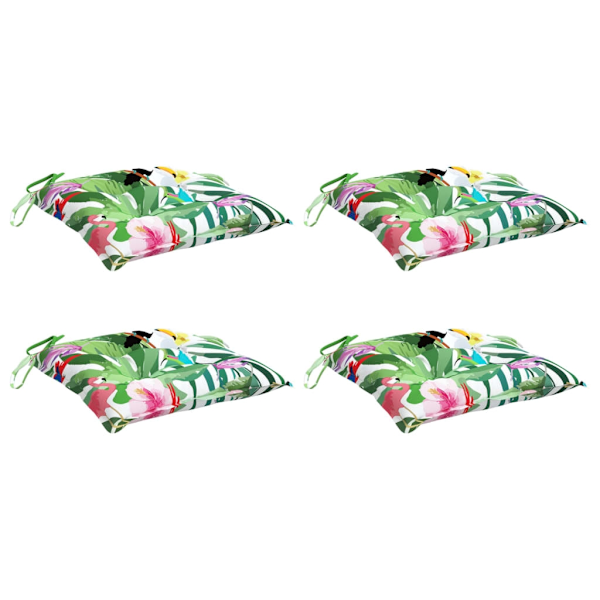 vidaXL Stolsdynor 4 st flerfärgad 50x50x7 cm oxfordtyg Flerfärgsdesign