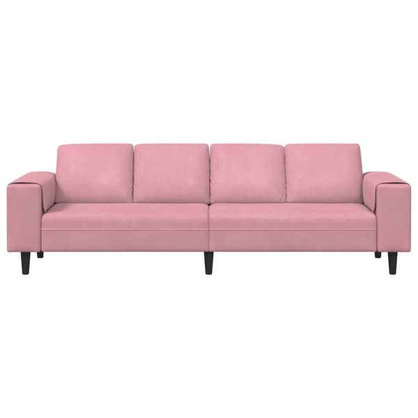 vidaXL Vardagsrumsoffa Rosa 250 x 77 x 76 cm Rosa