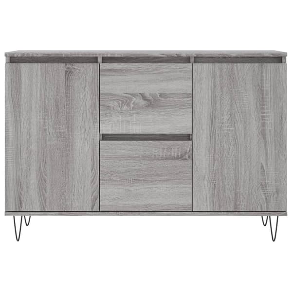vidaXL Skänk grå sonoma 101,5x35x70 cm konstruerat trä Grå