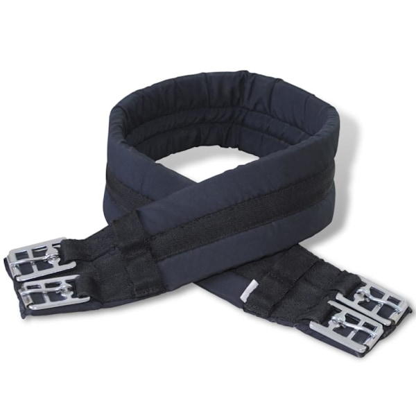 vidaXL Svart Ridsadel 17,5" Äkta läder 18 cm 5-i-1 Set Svart