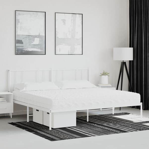 vidaXL Skummadrass vit 200x200 cm hårdhet H2 H3 Vit