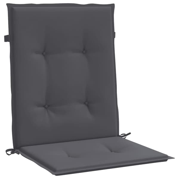 vidaXL Trädgårdsstolsdynor Antracit 100 x 50 x 3 cm Antracit