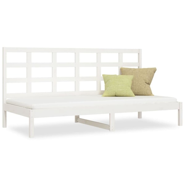 vidaXL Dagbädd vit 80x200 cm massiv furu Vit