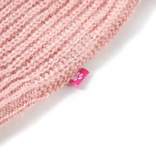 vidaXL Stickad väst för barn ljusrosa 92 Rosa