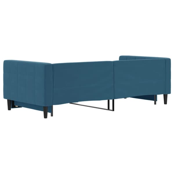 vidaXL Dagbädd utdragbar blå 90x200 cm sammet Blå