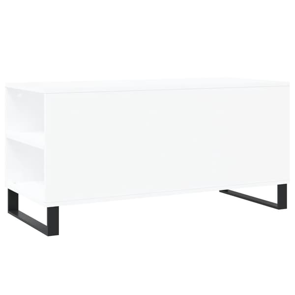 vidaXL Soffbord vit 102x44,5x50 cm konstruerat trä Vit
