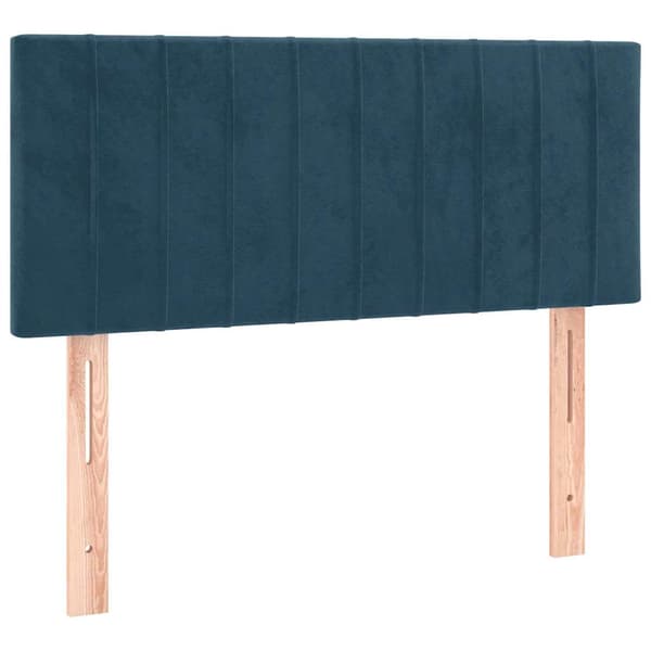 vidaXL Sänggavel mörkblå 80x5x78/88 cm sammet Blå