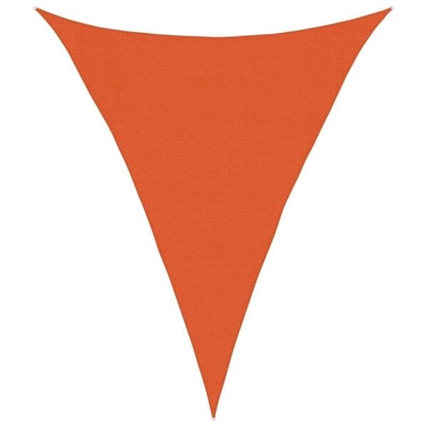 vidaXL Solsegel 160 g/m² triangulär orange 3x4x4 m HDPE Orange