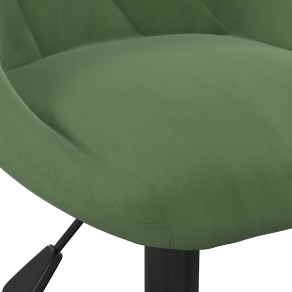 vidaXL Matstol mörkgrön sammet Grön