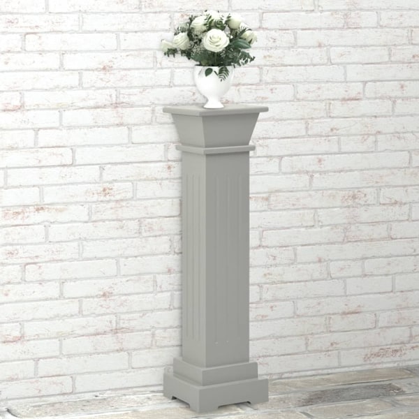 vidaXL Klassisk blompelare grå 17x17x66 cm MDF grå