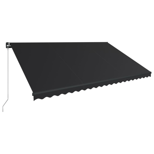 vidaXL Markis manuellt infällbar 500x300 cm antracit Antracit