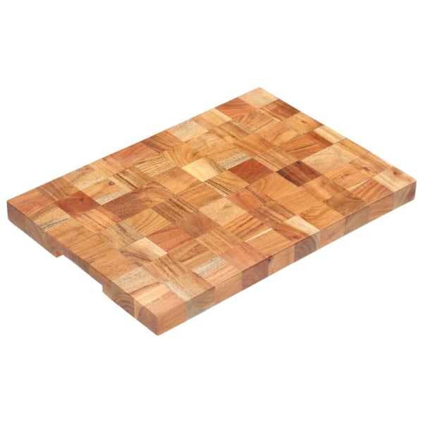 vidaXL Skärbräda 50x34x3,8 cm massivt akaciaträ Brun