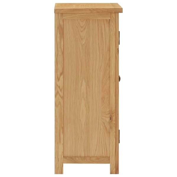 vidaXL Skåp 45x32x85 cm massiv ek Brun