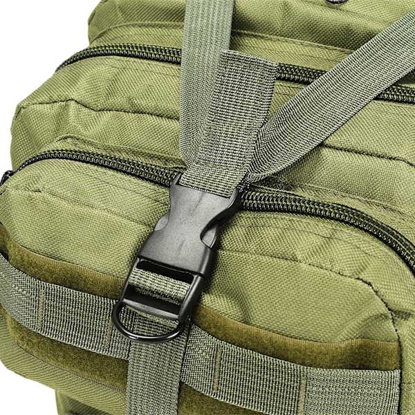 vidaXL Arméryggsäck 50 L olivgrön Grön