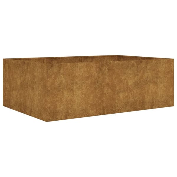 vidaXL Odlingslåda 120x80x40 cm rosttrögt stål Brun