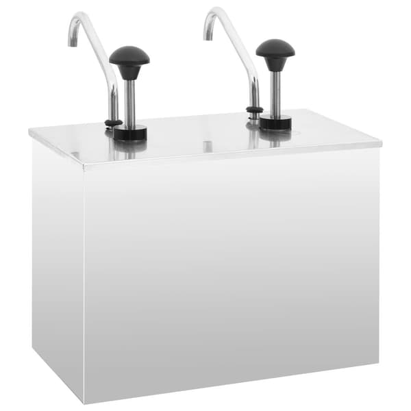 vidaXL Dressingbehållare rostfritt stål 2 x 3,5 L Silver