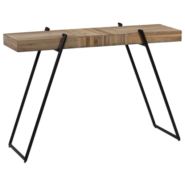 vidaXL Konsolbord återvunnen teak 120x35x81 cm Brun