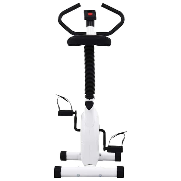vidaXL Träningscykel remdrift vit Vit