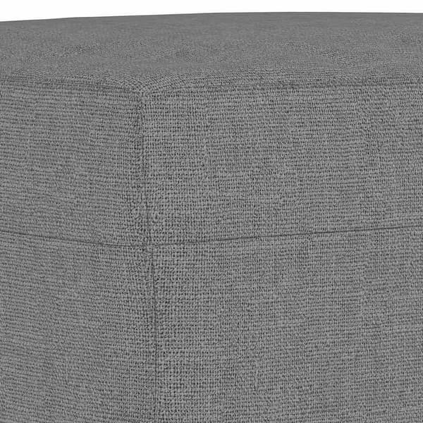 vidaXL Bänk mörkgrå 70x35x41 cm tyg Grå
