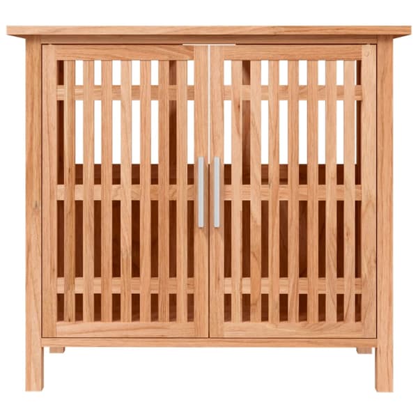 vidaXL Tvättställsskåp 66x29x61,5 cm massivt valnötsträ Brun