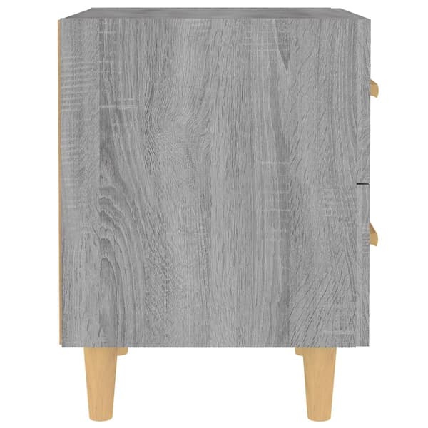 vidaXL Sängbord 2 st grå sonoma 40x35x47,5 cm Grå