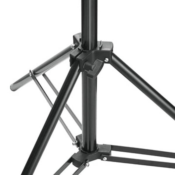 vidaXL Ljusstativ höjd 78-210 cm Svart