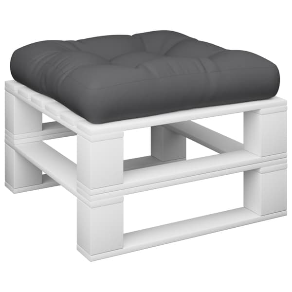 vidaXL Palldyna grå 58x58x10 cm tyg grå