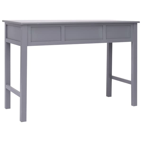 vidaXL Skrivbord grå 110x45x76 cm trä grå