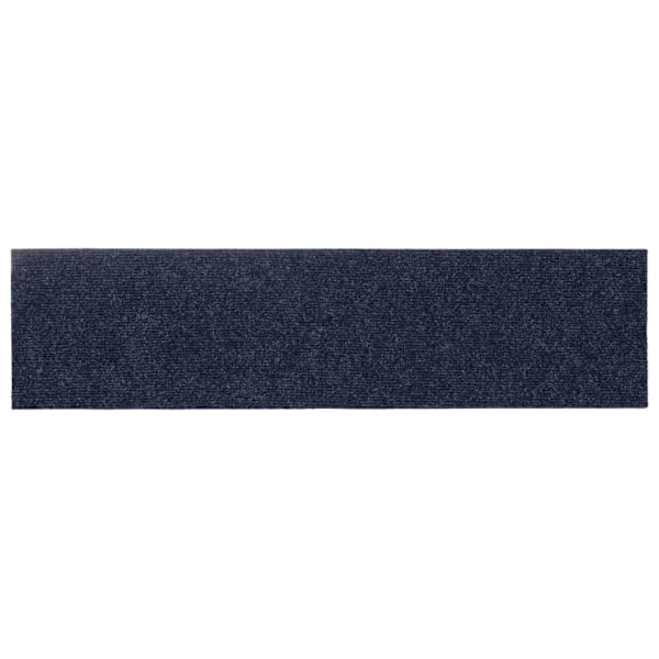 vidaXL Trappstegsmattor självhäftande 15 st 76x20 cm grå blå grå