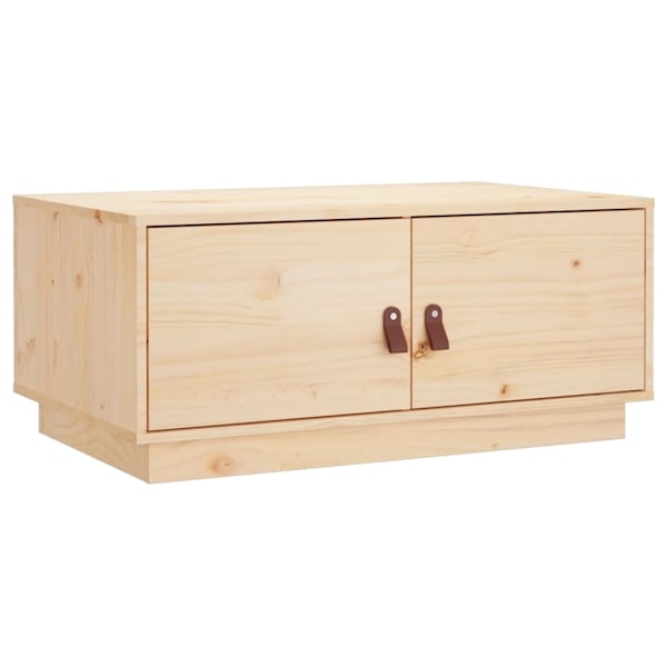vidaXL Soffbord 80x50x35 cm massiv furu Brun