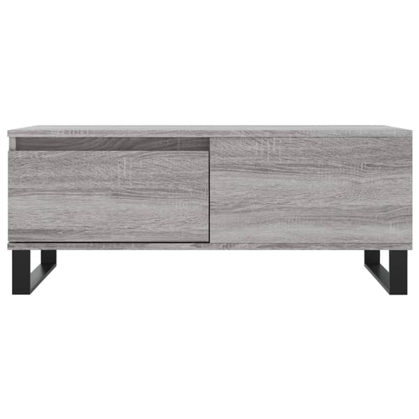 vidaXL Soffbord grå sonoma 90x50x36,5 cm konstruerat trä Grå